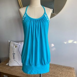 EUC LuluLemon No Limits tank with attached bra